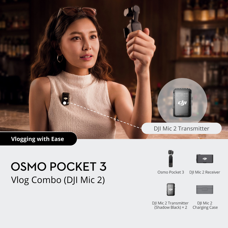 Osmo Pocket 3 Vlog Combo (DJI Mic 2)